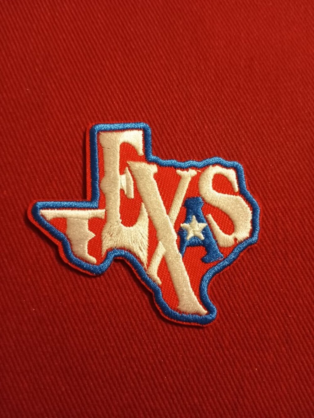 die cut Texas embroidered patch